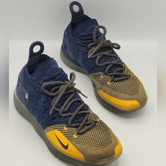 Nike Mens Zoom KD 11 Chinese Zodiac Basketball Shoes Durant Yellow & Blue Size 8 - Picture 12 of 15